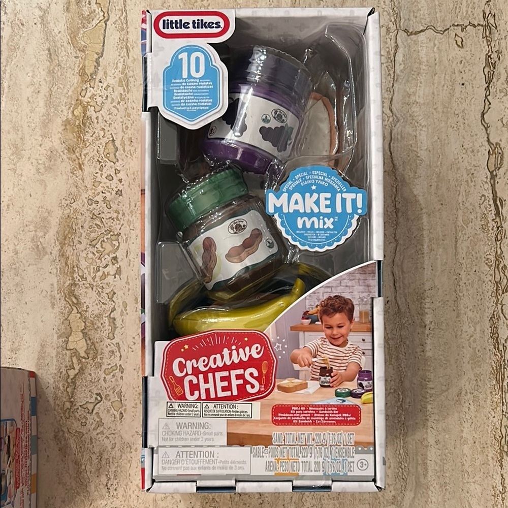 NEW Little Ticks Creative Chefs Playset Peanut Butter and Jelly